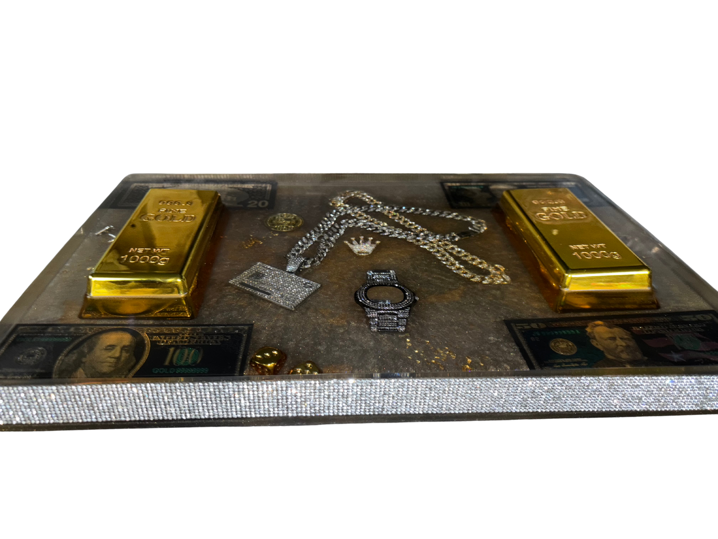 Gold Empire Tisch – Bling, Barren & Benzin fürs Ego