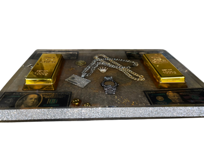 Gold Empire Tisch – Bling, Barren & Benzin fürs Ego