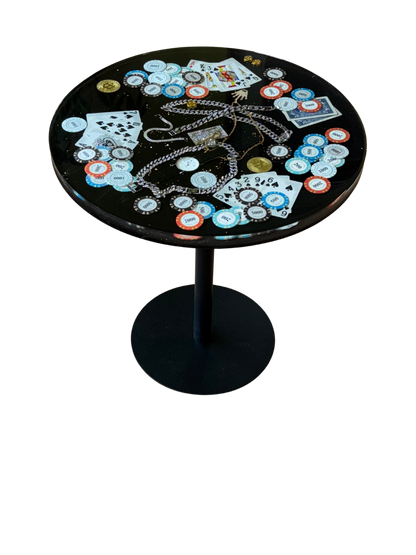 Monte Carlo High Stakes Poker Tisch silber – Luxus Design Edition