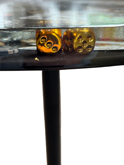 Monte Carlo High Stakes Poker Tisch silber – Luxus Design Edition