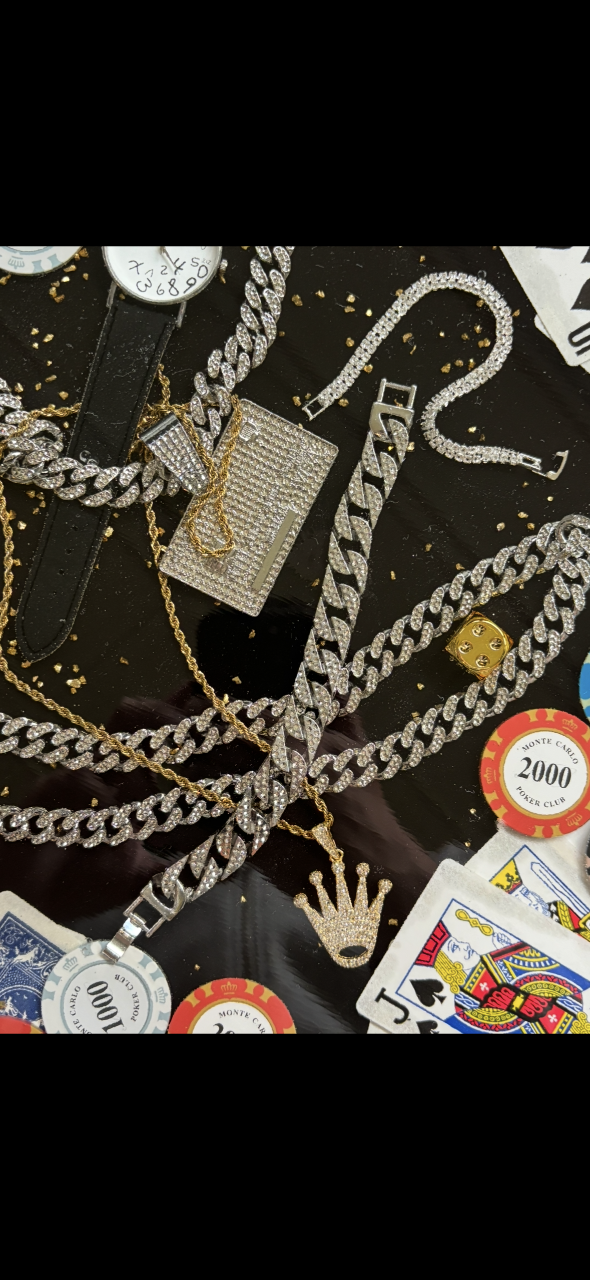 Monte Carlo High Stakes Poker Tisch silber – Luxus Design Edition