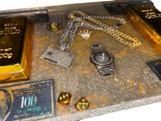 Gold Empire Tisch – Bling, Barren & Benzin fürs Ego